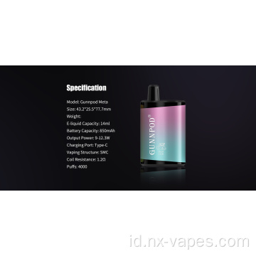 100% asli Gunnpod Meta 4000 Australia
